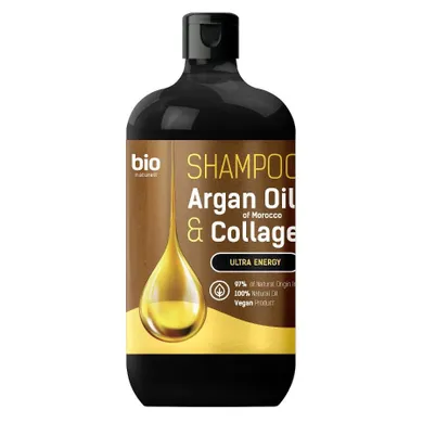 Bio Naturell, szampon z marokańskim olejem arganowym i kolagenem do każdego rodzaju włosów, 946 ml