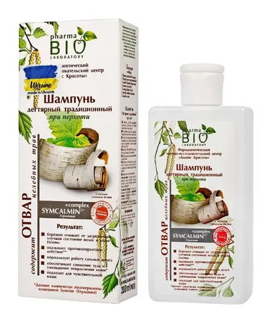 Bio Pharma Laboratory, tradycyjny szampon przeciwłupieżowy z wyciągiem z dziegciu, 200 ml