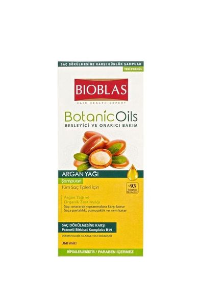 Bioblas, Botanic Oils, szampon do włosów arganowy, 360 ml