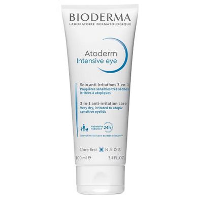 Bioderma, Atoderm Intensive Eye, pielęgnacja podrażnionych powiek i okolic oczu, 100 ml