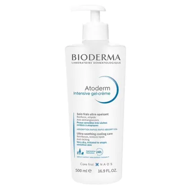 Bioderma, Atoderm Intensive Gel-Creme, balsam do ciała o intensywnie przeciwświądowym działaniu, 500 ml