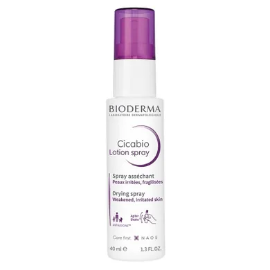 Bioderma, Cicabio, Lotion Spray, antybakteryjny balsam w sprayu o działaniu regenerującym i osuszającym, 40 ml