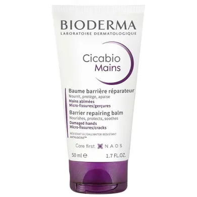 Bioderma, Cicabio Mains, naprawczy balsam do rąk, 50 ml