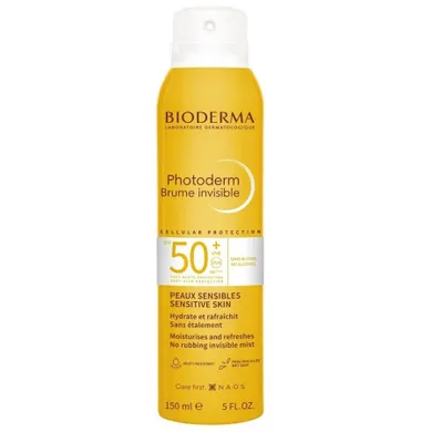 Bioderma, Photoderm Brume Invisible SPF50+, niewidoczna mgiełka do ciała, 150 ml