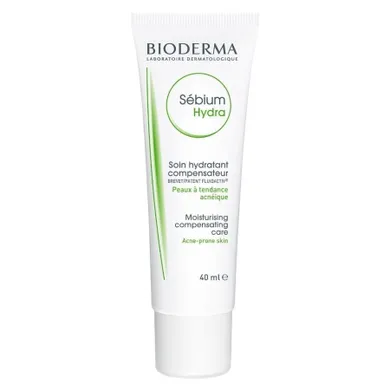 Bioderma, Sebium Hydra, krem do cery skłonnej do trądziku, 40 ml