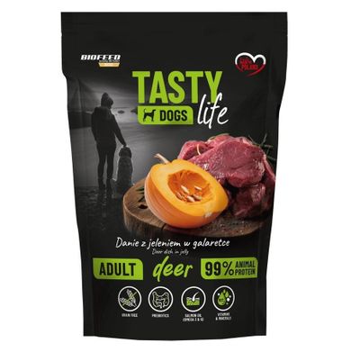 Biofeed, Tasty Dogs Life, karma dla psów, jeleń, 500g