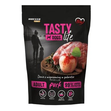 Biofeed, Tasty Dogs Life, karma dla psów, wieprzowina, 500g