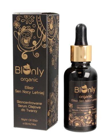 Bionly, Organic Eliksir Sen Nocy Letniej, skoncentrowane serum olejowe do twarzy, 30 ml
