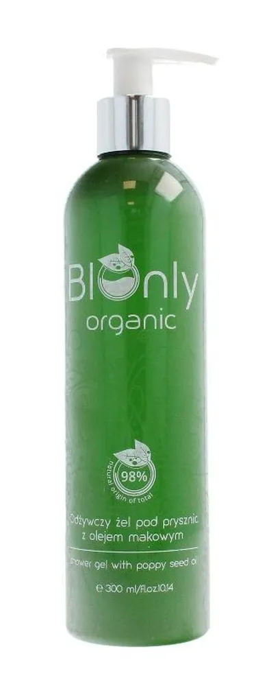 BIOnly, Organic, odżywczy żel pod prysznic z olejem makowym, 300 ml