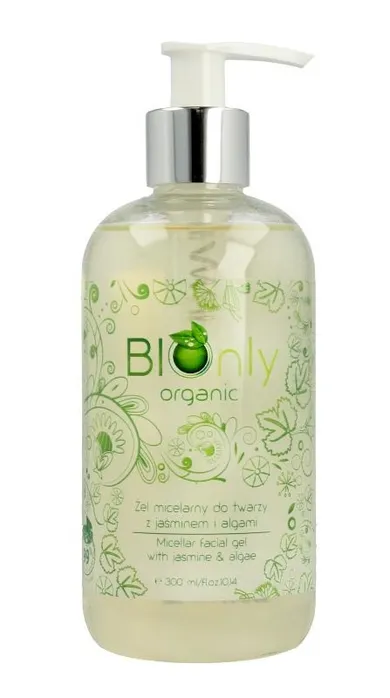 Bionly, Organic, żel micelarny do twarzy z jaśminem i algami, 300 ml