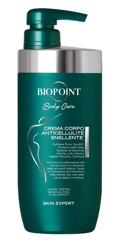 Biopoint, Body Care, antycellulitowy krem do ciała ujędrniający, drenujący i tonizujący, 500 ml