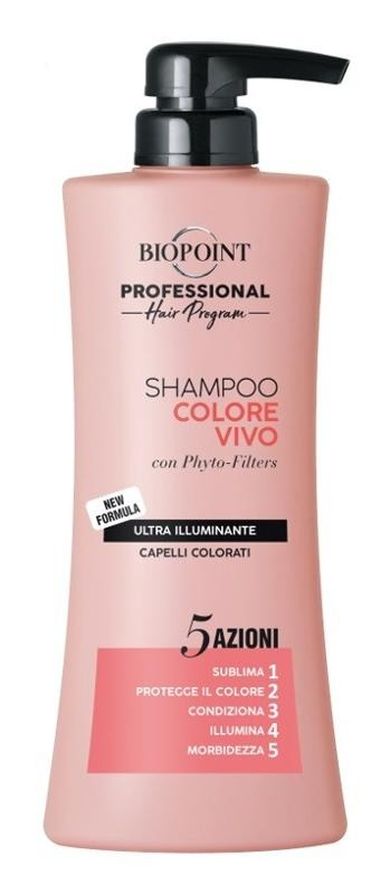 Biopoint, Professional Hair Program, szampon wzmacniający kolor do włosow farbowanych, 400 ml