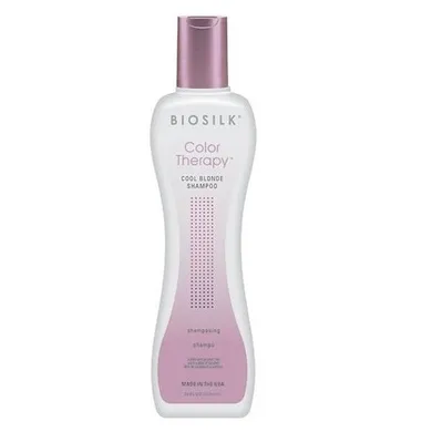 BioSilk, Color Therapy Cool Blonde Shampoo, szampon do włosów rozjaśnionych i z pasemkami nadający chłodny odcień, 355 ml