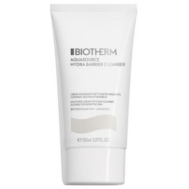 Biotherm, Aquasource Hydra Barrier Cleanser, pianka do mycia twarzy, 150 ml