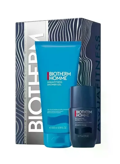 Biotherm, zestaw: Homme Aquafitness, żel pod prysznic, 200 ml + Deo Roll-On, dezodorant, 75 ml