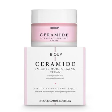 Bioup, Ceramide Intense Moinsturizing Cream, krem intensywnie nawilżający z ceramidami, 50 ml