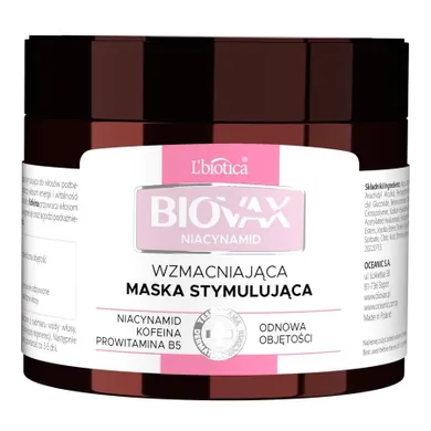 Biovax, Niacynamid, wzmacniająca maska stymulująca, 250 ml