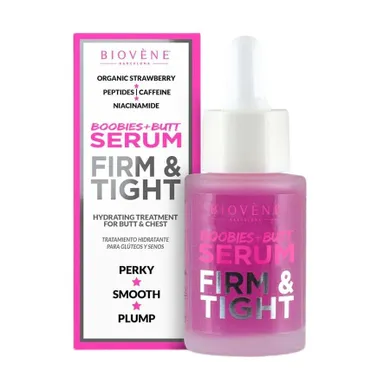 Biovene, Firm & Tight, nawilżające serum na piersi i pośladki, 30 ml