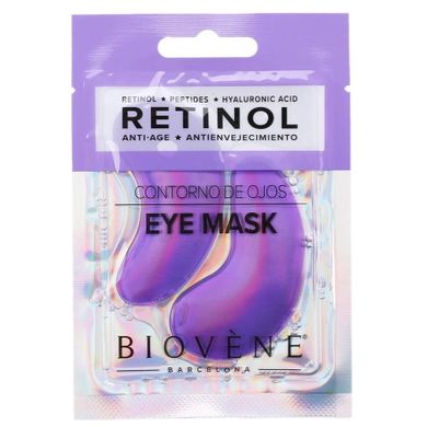 Biovene, Retinol Anti-Age, żelowe płatki pod oczy z retinolem i kwasem hialuronowym, 1 para