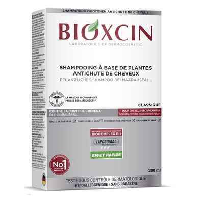 Bioxcin, Classic, szampon do włosów, ziołowy, 300 ml