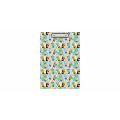 Biurfol, deska z klipem A4, bubble tea