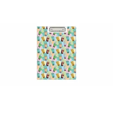 Biurfol, deska z klipem A4, bubble tea