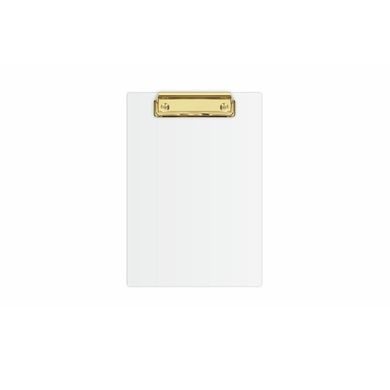 Biurfol, deska z klipem A5, biało-złoty