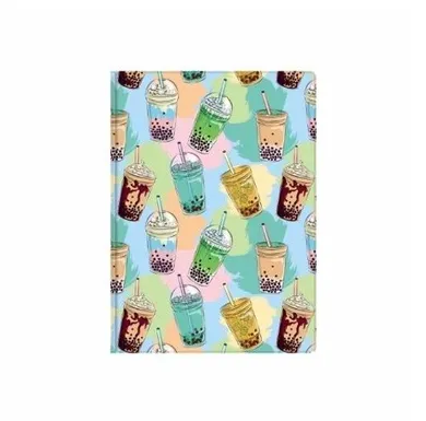 Biurfol, notes A6, kratka, bubble tea, 1 szt.