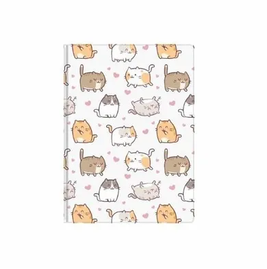 Biurfol, notes A6, kratka, kittens, 1 szt.