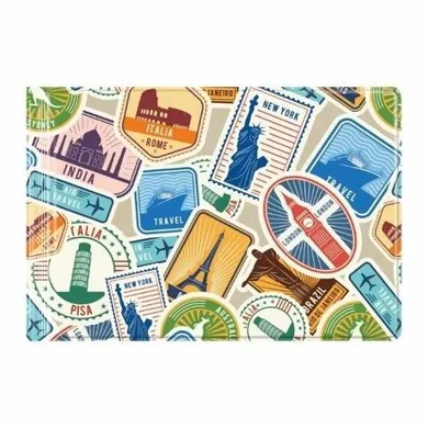 Biurfol, okładka na dokumenty małe, z nadrukiem, travel, 1 szt.