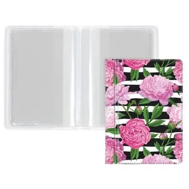 Biurfol, okładka na dokumenty, mini, peony, 1 szt.