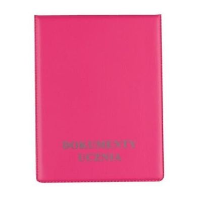 Biurfol, okładka na dokumenty ucznia, pionowa, pink, 1 szt.