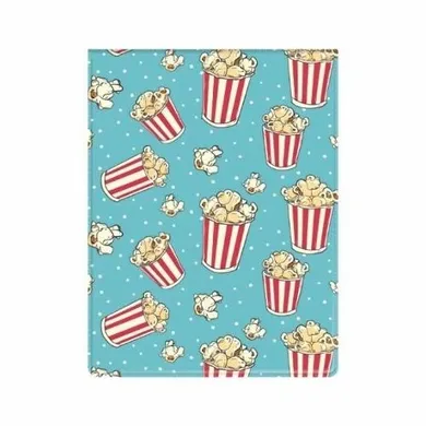 Biurfol, okładka na dokumenty ucznia, pionowa, z nadrukiem, popcorn, 1 szt.