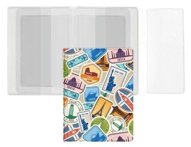 Biurfol, okładka na dokumenty z dowodem rejestracyjnym, z nadrukiem, travel, 1 szt.