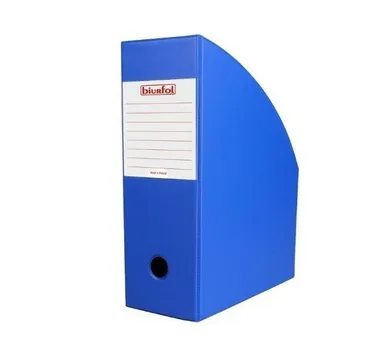 Biurfol, pojemnik na dokumenty, niebieski, 10 cm