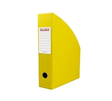 Biurfol, pojemnik na dokumenty, żółty, 7 cm