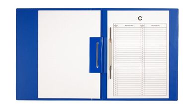 Biurfol, teczka do akt osobowych, niebieska