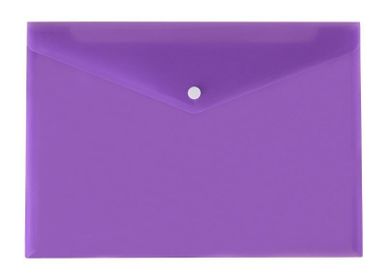 Biurfol, teczka koperta A4, satyna, fioletowa