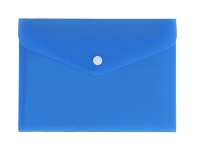 Biurfol, teczka koperta A5, satyna, niebieska