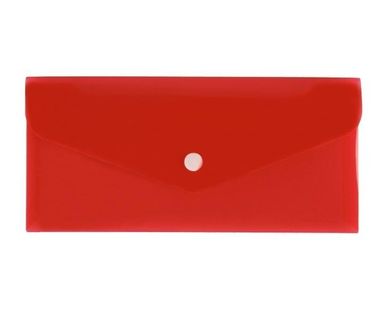 Biurfol, teczka koperta DL, satyna, czerwona
