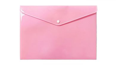 Biurfol, teczka kopertowa, A4, pastelowy różowy, 1 szt.