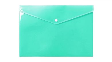 Biurfol, teczka kopertowa, A4, pastelowy zielony, 1 szt.