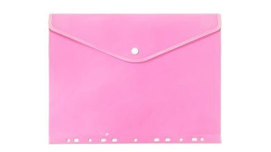 Biurfol, teczka kopertowa A4, zawieszana, pastelowy różowy, 1 szt.
