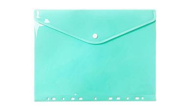 Biurfol, teczka kopertowa A4, zawieszana, pastelowy zielony, 1 szt.