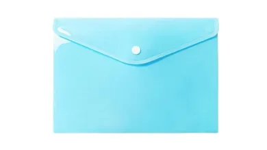 Biurfol, teczka kopertowa, A5, pastelowy niebieski, 1 szt.