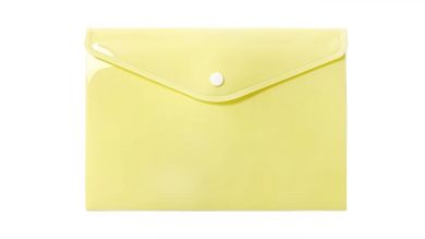 Biurfol, teczka kopertowa, A5, pastelowy żółty, 1 szt.