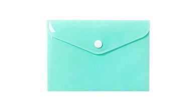 Biurfol, teczka kopertowa A6, pastelowy zielony, 1 szt.