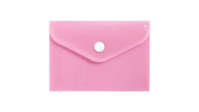 Biurfol, teczka kopertowa, A7, pastelowy różowy, 1 szt.