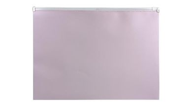 Biurfol, teczka na suwak A4, morandi róż, 1 szt.