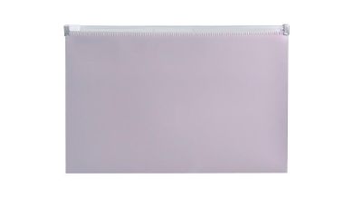 Biurfol, teczka na suwak A5, morandi róż, 1 szt.